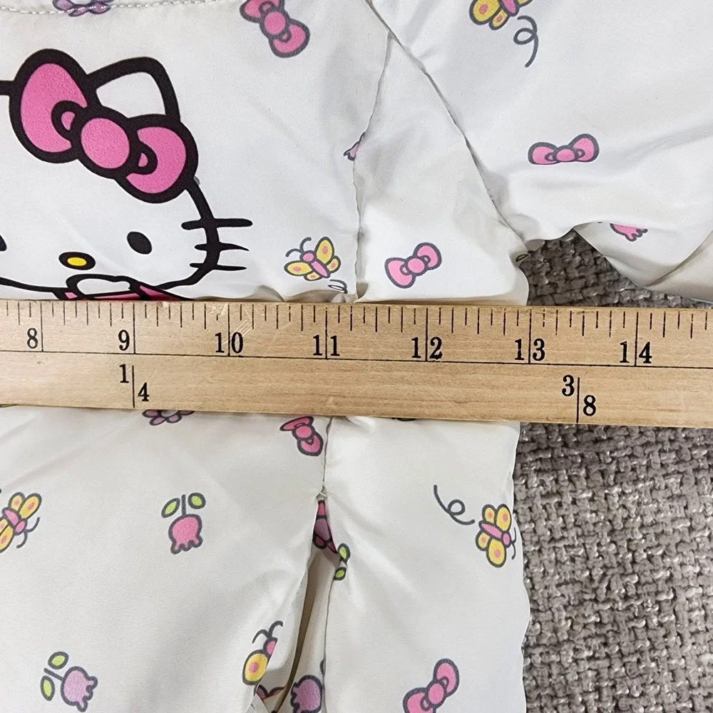 Hello Kitty Girls Puffer Jacket Coat Toddler 3T Hooded‎ Insulated Full Zip EUC